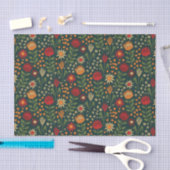 Papier Mousseline Protea Floral Block Imprimer Millefleur darnes (Artisanat)