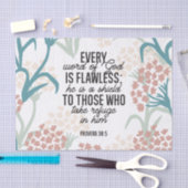 Papier Mousseline Proverbe 30:5 Verset biblique (Artisanat)