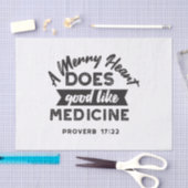 Papier Mousseline Proverbes 17:22 'Un Coeur Joyeux' (Artisanat)