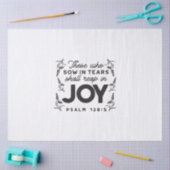 Papier Mousseline Psalm 126:5 Scripture Typography – Reap in Joy (Artisanat)