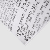 Papier Mousseline Psaume 23 (Détail)