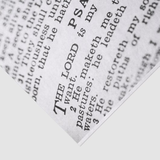 Papier Mousseline Psaume 23 (Détail)