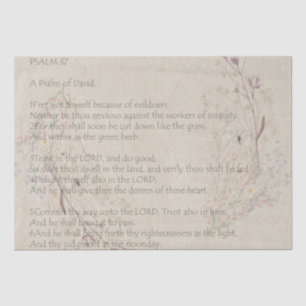 Papier Mousseline Psaume 37 Fleur sauvage Inspirational Tissu Paper