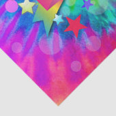 Papier Mousseline Psychedelic Joyeux Anniversaire Tissu Papier HAMby (Détail)