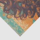 Papier Mousseline Psychédélique : Un papier de découpage rétro Hippi (Détail)