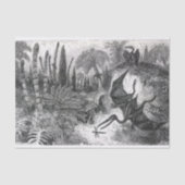 Papier Mousseline Pterodactyles jurassiques (Recto)