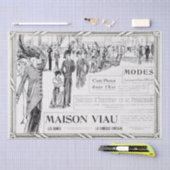 Papier Mousseline Publicité de mode française Lady Frame Découpage (Artisanat)