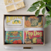 Papier Mousseline Publicité vintage de fruit (Cadeau)