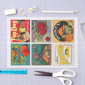 Papier Mousseline Publicité vintage de fruit (Artisanat)