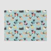 Papier Mousseline Pug Birthday Tissue Paper (Recto)