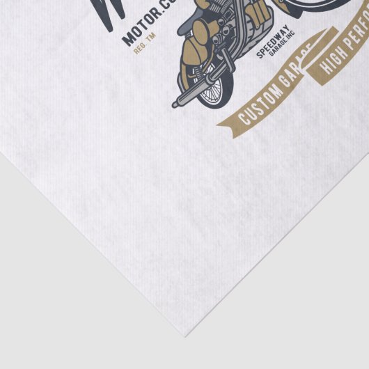 Papier Mousseline puissance rétro motocyclette (Détail)