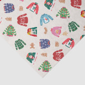 Papier Mousseline Pullovers de Noël et biscuits au gingembre (Détail)