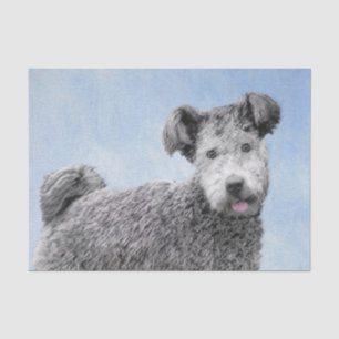 Papier Mousseline Pumi Peinture - Cute Original Chien Art