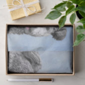 Papier Mousseline Pumi Peinture - Cute Original Chien Art (Cadeau)