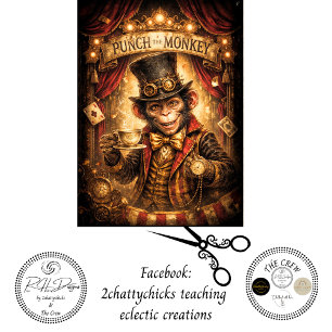Papier Mousseline Punch fantaisiste au cirque