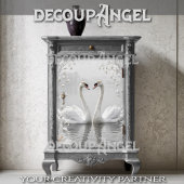 Papier Mousseline Pure grâce sur les eaux de surface - Découpage -