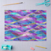 Papier Mousseline Purple and Blue Stained Glass Mosaic pattern (Artisanat)