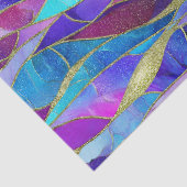 Papier Mousseline Purple and Blue Stained Glass Mosaic pattern (Détail)