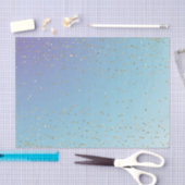 Papier Mousseline Purple Aqua Gold Sparkle (Artisanat)