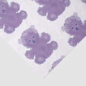 Papier Mousseline Purple bear (Détail)