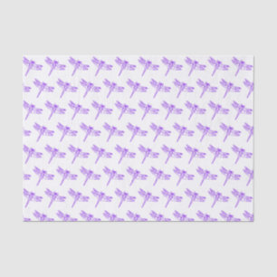 Papier Mousseline Purple Dragonfly Pastel Enfants Motif Baby Girl