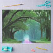 Papier Mousseline Purple Enchantant Bayou Louisiane Découpage (Artisanat)