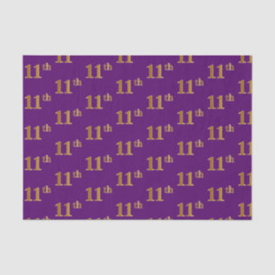 Papier Mousseline Purple, Faux Gold 11e (onzième) événement