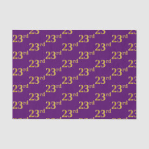 Papier Mousseline Purple, Faux Gold 23e (Vingt-troisième)