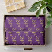 Papier Mousseline Purple, Faux Gold 24e (Vingt-quatrième) (Cadeau)