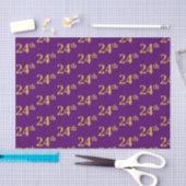 Papier Mousseline Purple, Faux Gold 24e (Vingt-quatrième) (Artisanat)