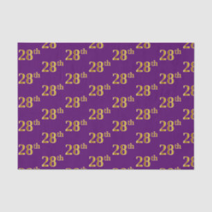 Papier Mousseline Purple, Faux Gold 28e (Vingt-Huitième)