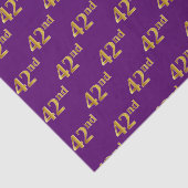 Papier Mousseline Purple, Faux Gold 42e (Quarante-Seconde) (Détail)