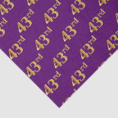 Papier Mousseline Purple, Faux Gold 43ème (Quarante-Troisième) Événe (Détail)