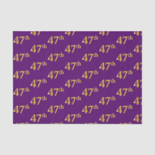 Papier Mousseline Purple, Faux Gold 47e (Quarante-Septième) Événemen