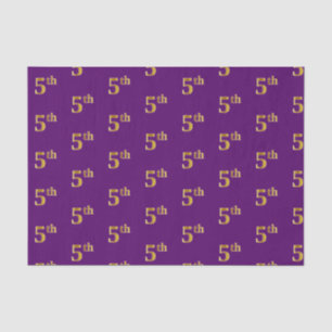 Papier Mousseline Purple, Faux Gold 5e (Cinquième) Event Tissue Pape