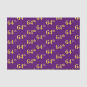 Papier Mousseline Purple, Faux Gold 64e (Soixante-quatrième) Événeme