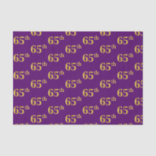 Papier Mousseline Purple, Faux Gold 65e (Soixante-cinquième)