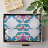 Papier Mousseline Purple Fuchsia bleu rose Turquoise Mandala Découpa (Cadeau)