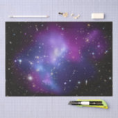 Papier Mousseline Purple Galaxy Cluster Celestial Photo (Artisanat)