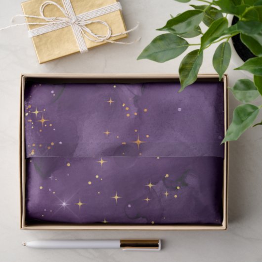Papier Mousseline Purple Galaxy Series Design 8 (Cadeau)
