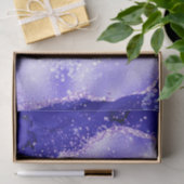 Papier Mousseline Purple Glam Agate Glitter Sparkle Design (Cadeau)