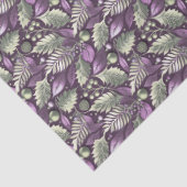 Papier Mousseline Purple Green Christmas Pattern#22 ID1009 (Détail)
