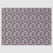 Papier Mousseline Purple Green Christmas Pattern#22 ID1009 (Recto)