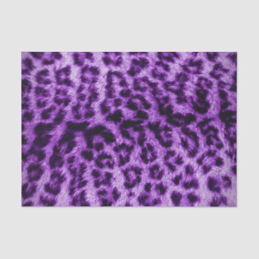Papier Mousseline Purple Leopard Print (Recto)