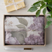 Papier Mousseline Purple Lilac Fleur Papillon Script Découpage (Cadeau)