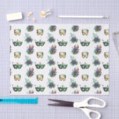 PAPIER MOUSSELINE PURPLE OR VERT MARDI GRAS MASQUES FEATHERS (Artisanat)