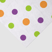 PAPIER MOUSSELINE PURPLE ORANGE GREEN HALLOWEEN POIS (Détail)