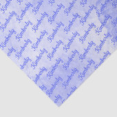 Papier Mousseline Purple Personalized Name (Détail)