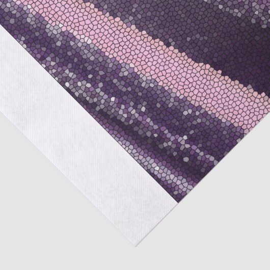 Papier Mousseline Purple pink abstract stripes with elegant sparkle (Détail)