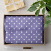 PAPIER MOUSSELINE PURPLE & POIS BLANCS (Cadeau)